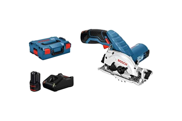 Bosch  Professional 12V System sladdlös cirkelsåg GKS 12V-26 (kling-Ø: 85 mm, med 2x 3,0 Ah-batterier och laddare, i L-BOXX)