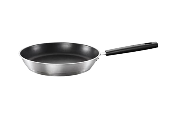 Fiskars  stekpanna, Ø 28 cm, Passar alla hällar, Rostfritt stål/bakelit, reptålig, Hard Face, svart, 1052247