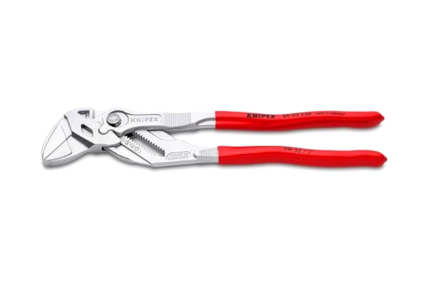 Knipex KNIPEX Tångnyckel Tång- och skruvnyckel i ett verktyg förkromad med plastöverdrag 250 mm, 86 03 250