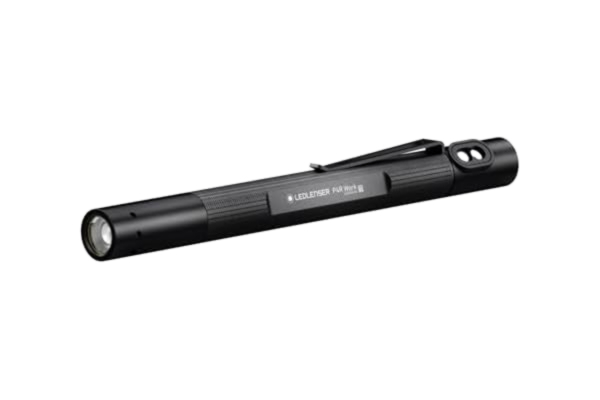 LED Lenser Ledlenser P4R Work LED-pennlampa för verkstäder och hantverkare, laddningsbar med litiumbatteri, 170 lumen, fokuserbar, ljusräckvidd 100 m, clips, USB magnetladdningskabel och clips, penlight