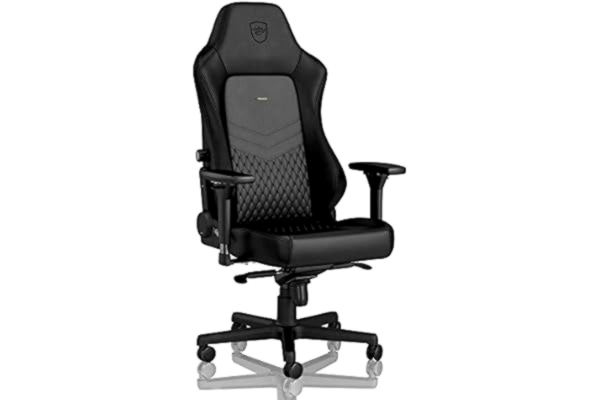 Noblechairs noblechairs HERO Real Leather Gaming Chair - Black Gamer Stol - Sort - Læder - Op til 150 kg