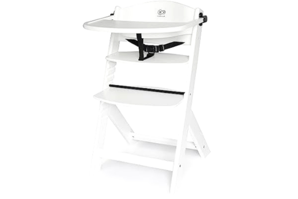 KinderKraft Kinderkraft High High Chair 3 in 1 ENOCK, Feeding Chair, Ergonomic, Removable Tray, 5-Degree Seat Height Adjustment, Timeless Design, for 10 Years, Vit