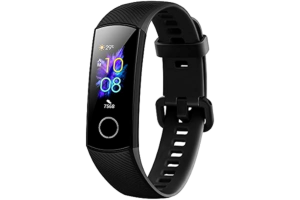 Honor HONOR Band 5 Smartwatch Armband met hartlagmeting, Sport Activiteitsmonitors, Waterdichte IP68 Fitnesstracker, AMOLED Kleurendisplay, 0,95 inch, Vol Touchscreen voor Android 4.4+/iOS 9.0 + (Zwart)