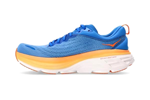 Hoka One One HOKA ONE ONE M Bondi 8 Herensneakers, Coastal Sky/Vibrant Orange, 40 2/3 EU, Coastal Sky Vibrant Orange