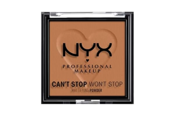 NYX  Professional Makeup, ansiktspuder med matt finish, hjälper din foundation hålla hela dagen, Can't Stop Won't Stop Mattifying Powder, nyans: Mocha, 6 g