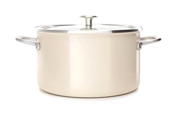 KitchenAid  Cookware Collection -kattila, kannellinen, 24 cm, manteli