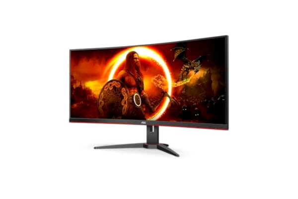 AOC 34" AOC CU34G2XE/BK - 3440x1440 - 144Hz - VA - HDR10 - Curved - 1 ms - Skjerm