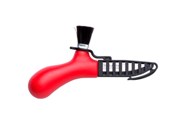 Morakniv  Dovo 12206 kniv i rostfritt stål, 6 cm blad, rött syntetiskt handtag med hästhästborste