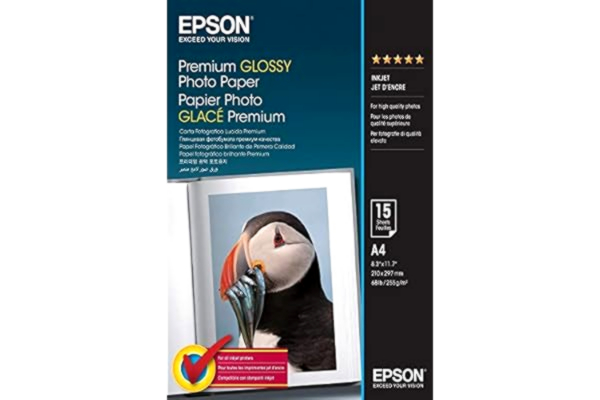 Epson  C13S042155 Premium glansigt fotopapper - glansigt fotopapper - A4 (210 x 297 mm) - 15 ark