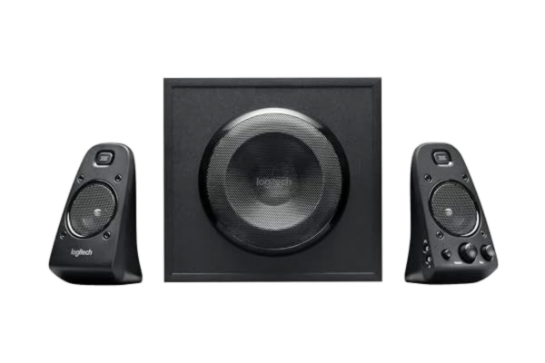 Logitech  Z623 THX 2.1 högtalarsystem med subwoofer, THX-certifierat ljud, 400 watt toppeffekt, djup bas, multi-enhet, 3,5 mm & RCA-ingångar, PC / PS4 / Xbox/TV/Smartphone/surfplatta - Svart