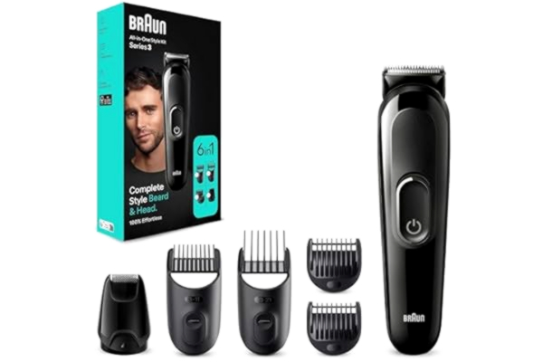 Braun  All-In-One Styling Kit Series 3 MGK3410, 6-in-1 Kit For Beard, Hair & More