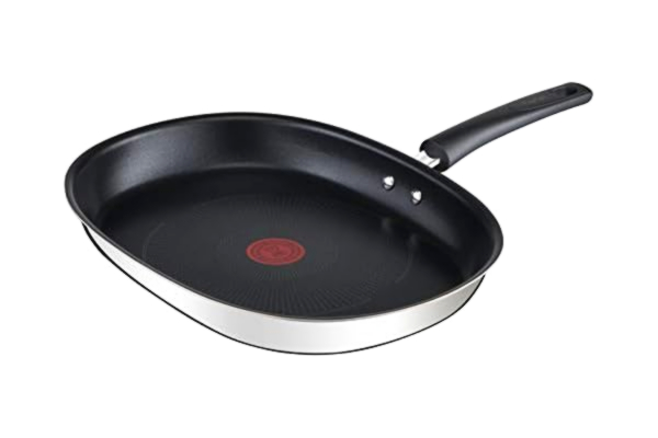 Tefal TEFAL Emotion Poêle à poisson 36x26 cm, Revêtement antiadhésif, Garantie10 ans, Base épaisse, Diffusion de chaleur homogène, Elégance, Poignée robuste, Induction, Indicateur de cuisson E3021204