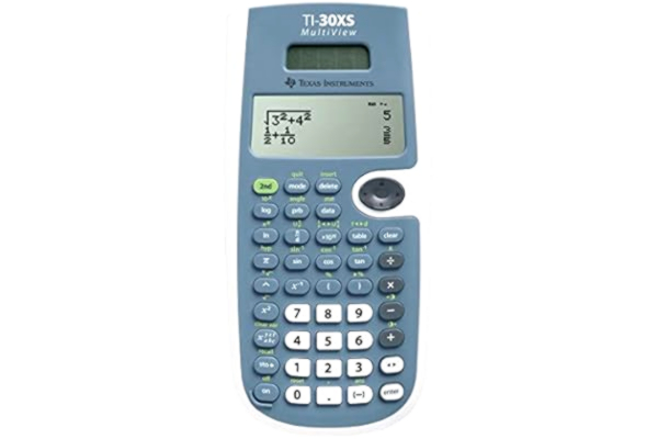 Texas Instruments  TI-30XS MultiView, skolkalkylator (upp till 4-radig skärm, sol- och batteridrift)