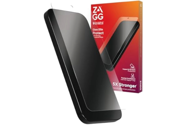 ZAGG  InvisibleShield Glass Elite Härdat Glas Skärmskydd för Samsung Galaxy S24 [6,2 tum], Fungerar med Mobilskal, Fingeravtrycks- och Reptåligt, Stöttåligt, Enkel Applicering (Transparent)
