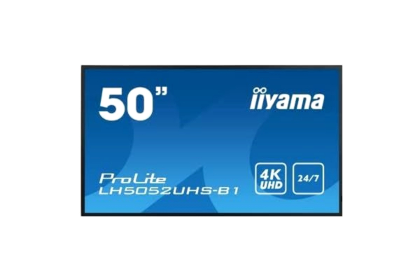 Iiyama IIYAMA 50 inch 3840 x 2160, 4K UHD IPS-paneel, Landscape en Portret (paneel, Landscape en Portret LH5042UHS-B3, 125,7 cm (49,5), VA, 3840 x 2160 pixels, 500 cd/m, 4K Ultra HD,)