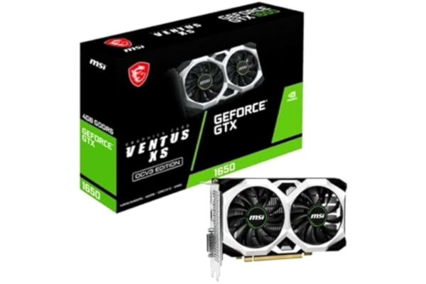 MSI  GeForce GTX 1650 VENTUS XS OC - 4GB GDDR6 RAM - Näytönohjaimet