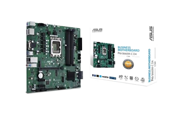 Asus ASUS PRO B660M-C D4-CSM Hovedkort - Intel B660 - Intel LGA1700 socket - DDR4 RAM - Micro-ATX