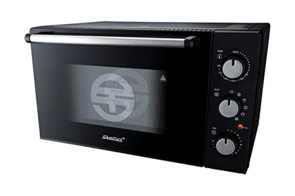 Steba  Elektriska apparater grillugn, dubbel glasdörr, roterande spett för 2 kycklingar, non-stick-belagd interiör, över- och undervärme, KB M42