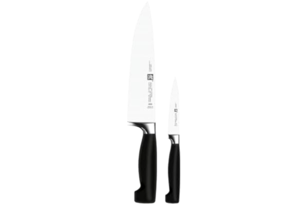 Zwilling  35175-000-0 fyra stjärnor knivset, 2-delad, rostfritt specialstål, specialsmältning, plast, 420 x 95 mm, svart
