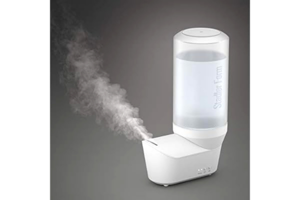 Stadler Form  Humidificateur D’Air Emma, Petit Humidificateur Personnel pour la Maison et Le Voyage, Nébuliseur Ultrasonique Très Pratique, Câble USB et Étui de Voyage Inclus, Blanc