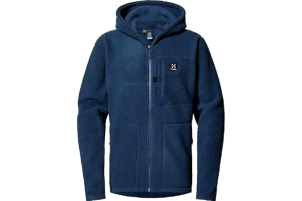 Haglöfs  Fleecejacka för män, målning, PILE HOOD män, Tarn Blue, M