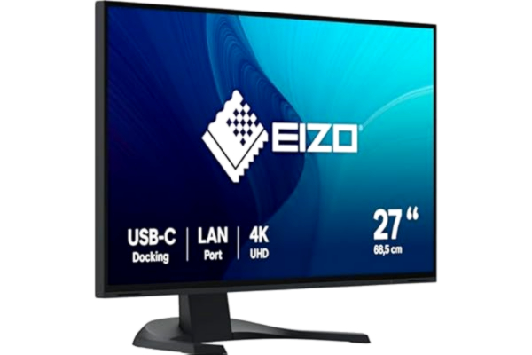 Eizo EIZO FlexScan EV2740X-BK 68,5 cm (27 tum) bildskärm (USB-C (94 W PD), DisplayPort, HDMI, USB-hub, RJ-45 LAN, KVM-switch, 5 ms svarstid, 3840 x 2160 (4K UHD)) svart