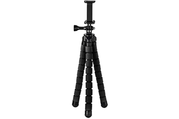 Hama  Flex tripod 1/4 tum arbetshöjd = 9–26 cm svart för smartphones och GoPro 4613