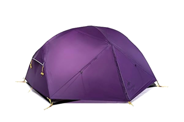 NatureHike Naturehike Mongar Tente de Camping Double Ultralégère en Silicone 20D pour 2 Personnes(Mauve)