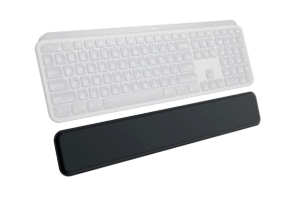 Logitech  MX handledsstöd för MX-Keys, Premium, glidstöd för timmar av bekväm typning - Svart