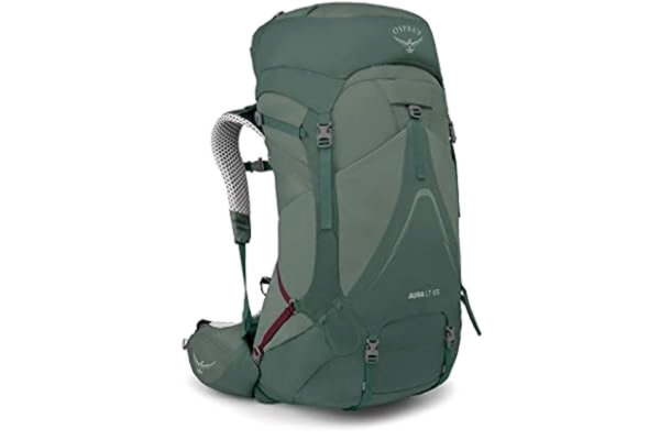 Osprey  Aura Ag Lt 65 - Koseret/darjeeling Spring Gree - Naiset - WM/L - Partioaitta