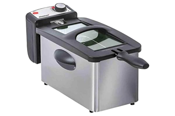 Steba  DF 180 rostfritt stål fritös, professionellt värmesystem, 3 L metallic