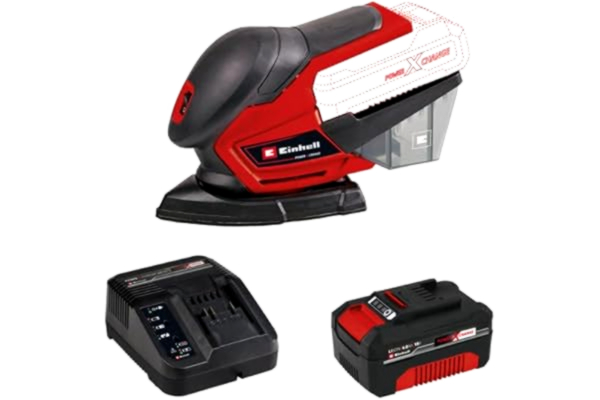 Einhell Pack EINHELL Ponceuse multi 18V Power X-Change - TE-OS 18/150 Li - Solo - Starter Kit Power 4.0Ah