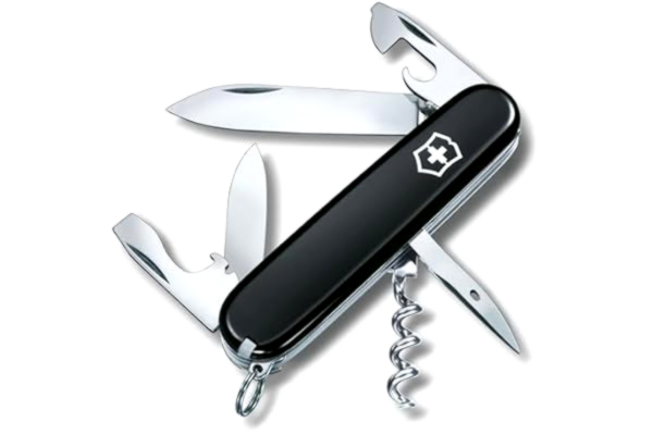 Victorinox , Schweizer Taschenmesser, Spartan, Multitool, 12 Funktionen, Klinge, gross, Korkenzieher, Dosenöffner