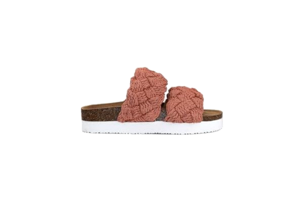 Exani Leia W - Modern sandal med mellansula i äkta läder (Coral, Europeiska skostorlekar, Vuxen, Numeriskt, Medel, 36)