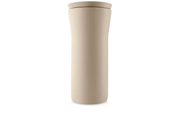 Eva Solo EVA SOLO | City To Go Cup 0,35 l | Praktisk dubbelväggig termosmugg som lätt kan manövreras med en hand – klickstängning med möjlighet att dricka från alla sidor | Pearl beige