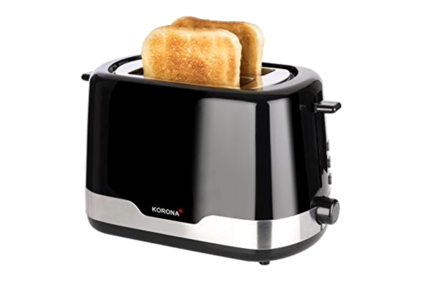 Korona  broodrooster. broodrooster 21232 roestvrij staal/zwart.