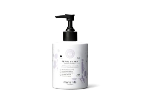 Maria Nila  Colour Refresh Pearl Silver, 300 ml, Hårmask Silver Violet, Semi-Permanent Pigment, 100% Vegan & Sulfat/Paraben free