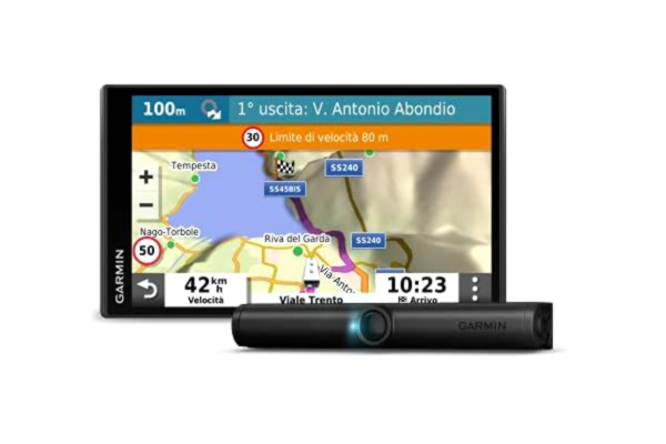 Garmin  Camper 780 MT-D EU with Garmin BC 40 Reversing Camera - Sat Nav for Motorhomes & Caravans, 6.95" Colour Touch Display, 3D Maps for Europe (46 Countries) + Garmin BC 40 Wireless Reversing Camera