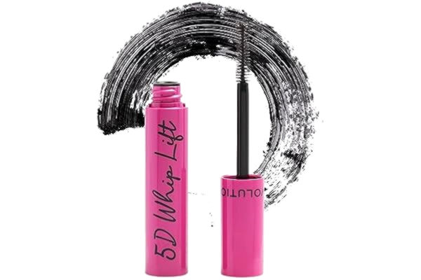 Makeup Revolution  5D Whip Lift Mascara, maximal lyft, längd och volym, lång lasting, myggmotstånd, svart, 12 ml