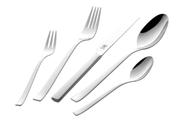 Zwilling ZWILLING Set med 68 bordsbestick, för 12 personer, högkvalitativt 18/10 rostfritt stål, Matt, Cult-serien, silver
