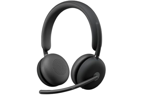 Logitech  Zone Wireless 2 Premium brusreducerande headset med Hybrid ANC, Bluetooth, USB-C, USB-A, certifierad för Zoom, Google Meet, Google Voice, Fast Pair, grafit