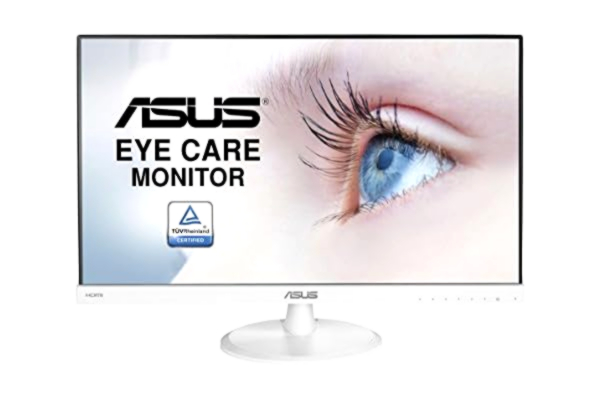 Asus ASUS VC239HE-W - Ecran PC 23" blanc FHD - Dalle IPS - 16:9 - 1920x1080 - 250cd/m² - HDMI et VGA - Design sans bords - Fixation VESA - Filtres de lumière bleue - Flicker Free