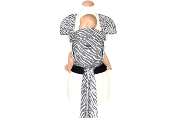 Manduca manduca Twist babydrager > < pasgeborenendrager van draagdoekstof (biologisch katoen) I zachte buikriem I drager om te waaien (Baby Wrap Conversie) (Twist Regular, Zebra)