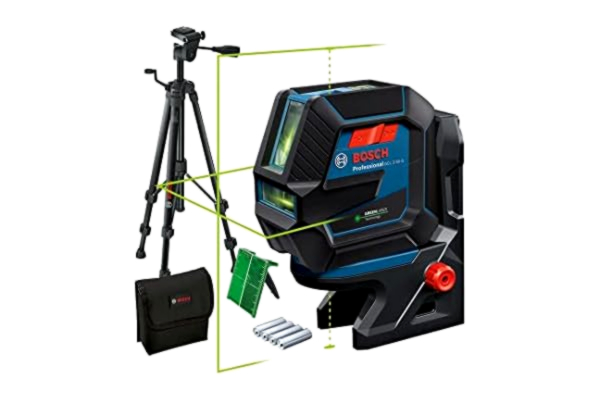 Bosch  Professional Kombilaser GCL 2-50 G (grön laser, interiör, RM 10-fäste, stativ BT 150, synligt arbetsområde: upp till 15 m, 4x AA batterier, i kartong)