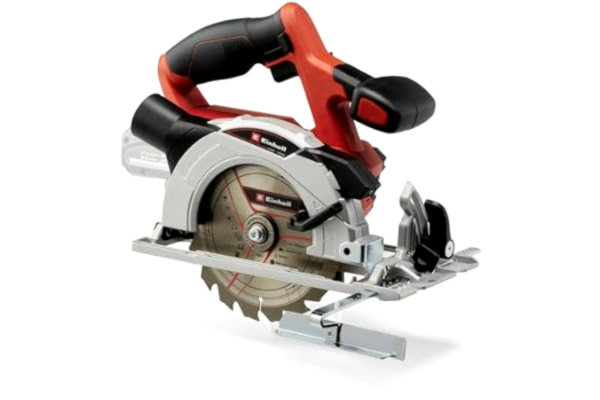 Einhell  sladdlös handcirkelsåg TE-CS 18/150 Li-Solo Power X-Change (18 V, litiumjon, Ø 150 x Ø 10 mm sågblad, skärdjup + lutningsvinkel verktygsfritt justerbar, lysdioder, utan batteri och laddare)