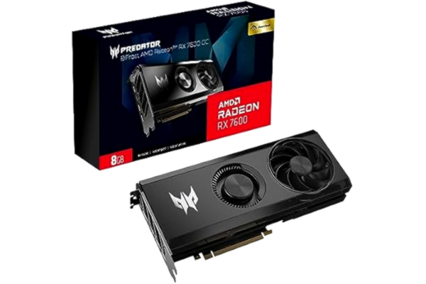 Acer ACER Predator BiFrost AMD Radeon RX 7600 OC - 8 GB GDDR6, HDMI, 3x DP