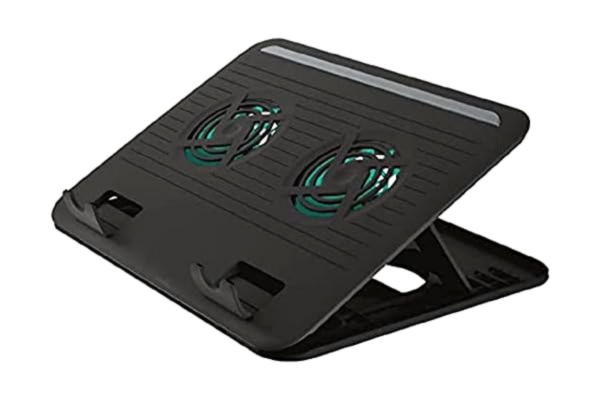 Trust  17866 Cyclone Cooling Pad with 2 Fans, Fits 15-16 Inches Laptops - Black