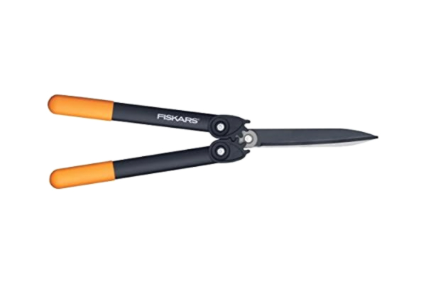Fiskars  PowerGear II Hedge Shear, Non-stick coating, Stainless steel blades, Length: 57 cm, HS72, Black/Orange, 1000596