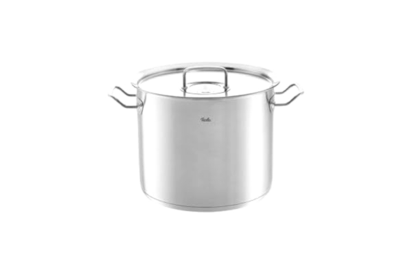 Fissler  Original Profi Collection/hög rostfri kastrull (Ø 28 cm, 14 L) krukor inklusive metalllock, invändig skala – induktion, tillverkad i Tyskland