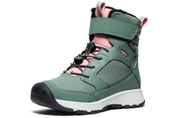 Keen KEEN Skua vinter vattentäta snöstövlar, mörk skog/rosa elegans, 32 EU, Mörk skog rosa elegans, 32 EU